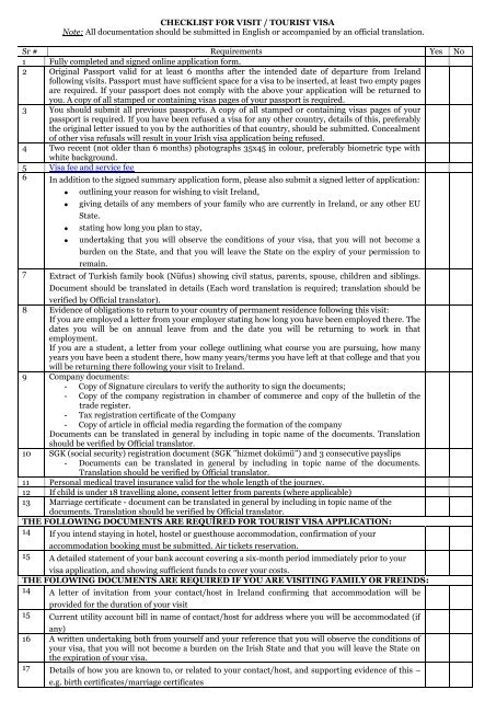 vfs italy tourist visa checklist