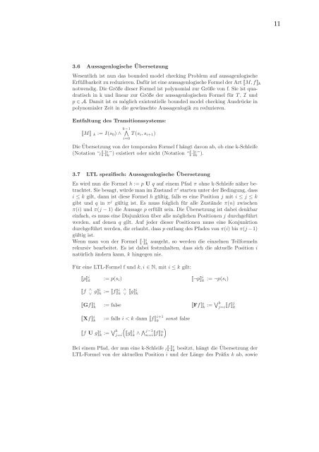 Verifikation reaktiver Systeme - UniversitÃ¤t Kaiserslautern