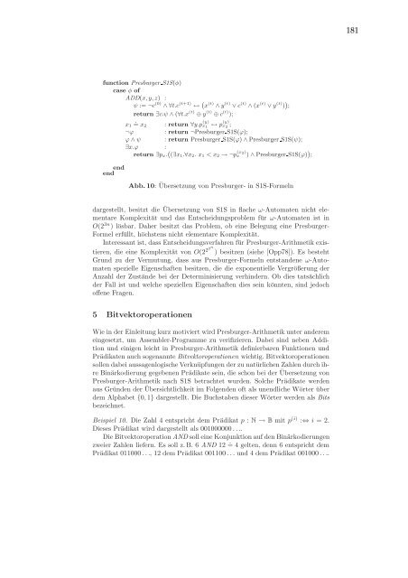 Verifikation reaktiver Systeme - UniversitÃ¤t Kaiserslautern