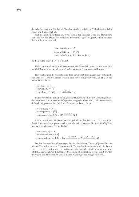 Verifikation reaktiver Systeme - UniversitÃ¤t Kaiserslautern