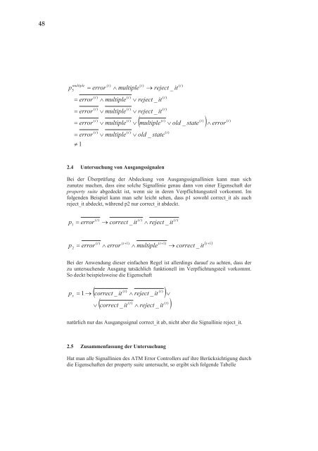 Verifikation reaktiver Systeme - UniversitÃ¤t Kaiserslautern