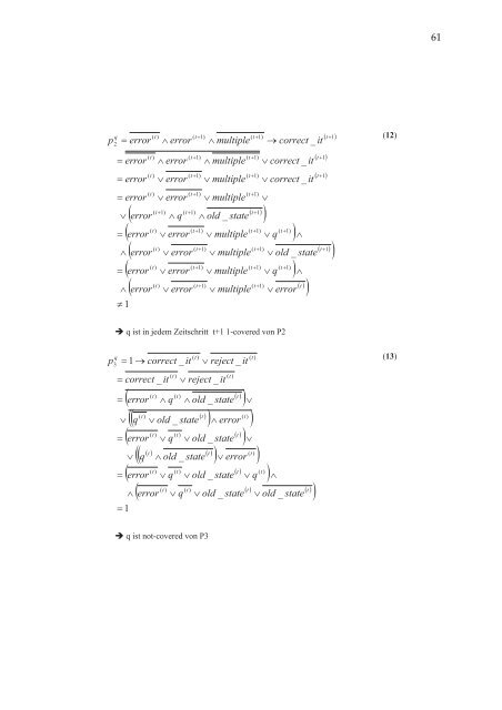 Verifikation reaktiver Systeme - UniversitÃ¤t Kaiserslautern