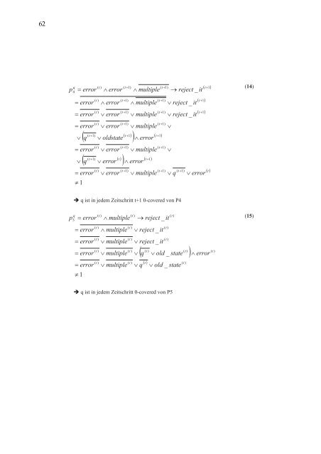 Verifikation reaktiver Systeme - UniversitÃ¤t Kaiserslautern