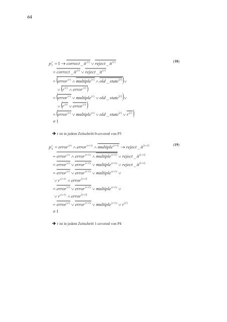 Verifikation reaktiver Systeme - UniversitÃ¤t Kaiserslautern