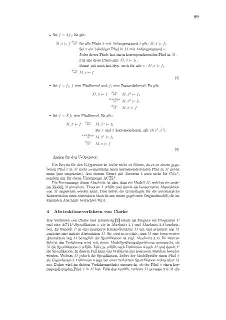 Verifikation reaktiver Systeme - UniversitÃ¤t Kaiserslautern