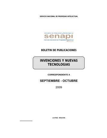 Patentes - Servicio Nacional de Propiedad Intelectual