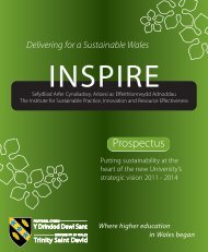 INSPIRE Prospectus - University of Wales Trinity Saint David