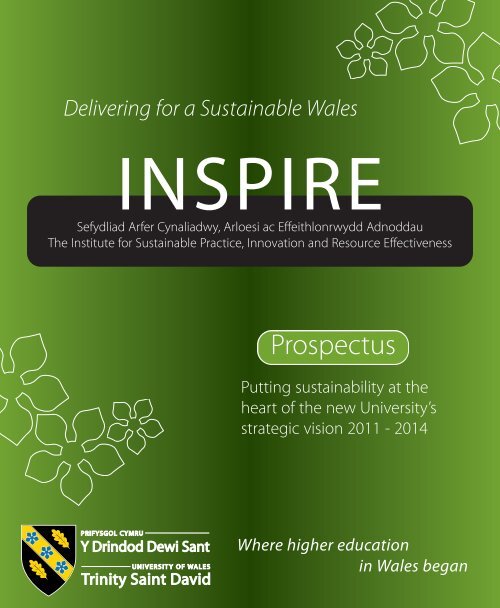 INSPIRE Prospectus - University of Wales Trinity Saint David