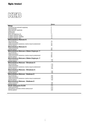 Motoreduktory firmy KEB (plik w formacie pdf) - MS Spinex