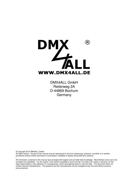 ArtNet-DMX STAGE-PROFI 1.1 - DMX4ALL GmbH