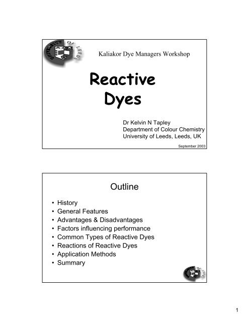 Reactive Dyes