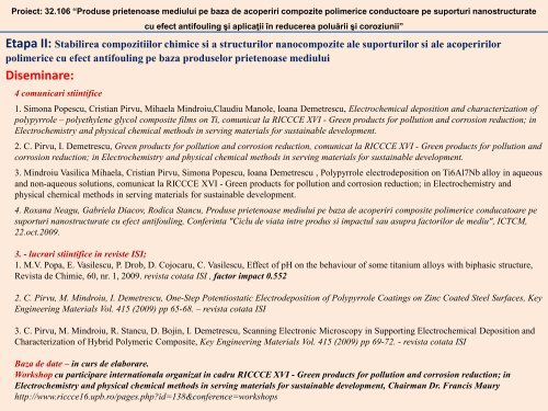 Produse prietenoase mediului pe baza de acoperiri ... - Prezentare