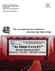 Alumni Weekend 2007 - Brewton-Parker College