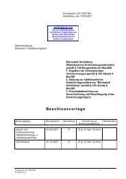 Beschlussvorlage - Stadtpolitik Heidelberg