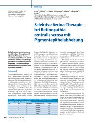 Selektive Retina-Therapie bei Retinopathia ... - IngentaConnect