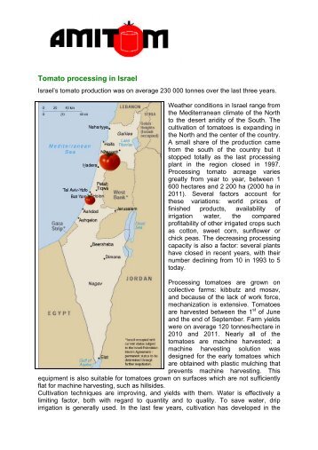 Tomato processing in Israel