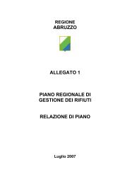 abruzzo allegato 1 piano regionale di gestione dei rifiuti relazione di ...