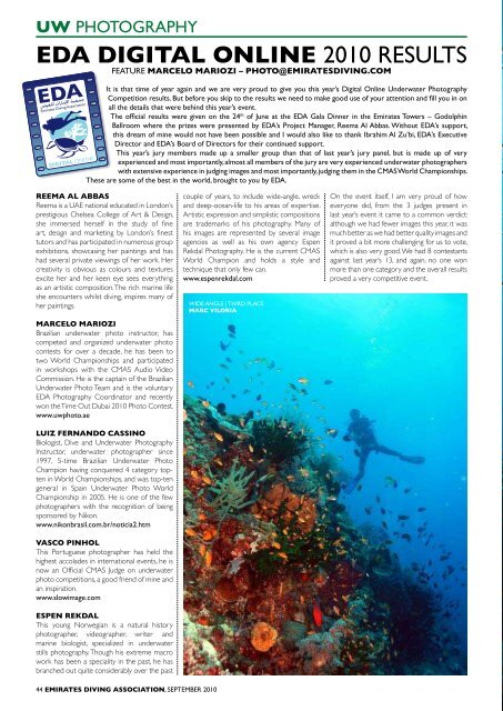 NEWS - Emirates Diving Association