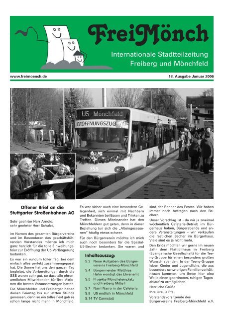 Â¥Ausgabe 18 - BÃ¼rgerverein Freiberg und MÃ¶nchfeld eV