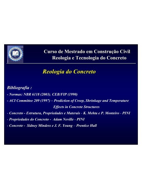 Reologia do Concreto - DEMC