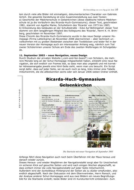 Chronik eines neuen Mediums - Ricarda-Huch-Gymnasium