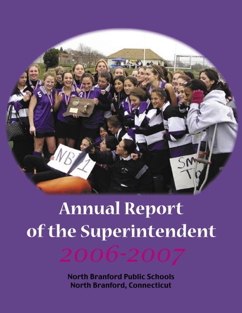 Annual Report of the Superintendent - North Branford Public Schools