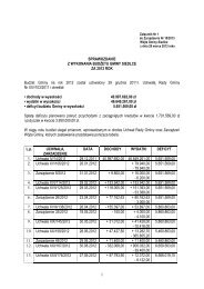 sprawozdaniez wykonania budÅ¼etu gminy siedlce za 2012 rok