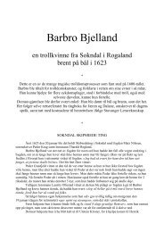 Barbro Bjelland - Bjerkreim.info