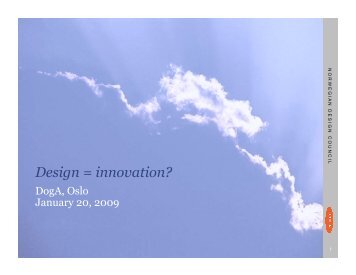 Design = innovation?