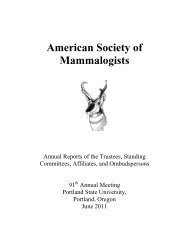 here - American Society of Mammalogists