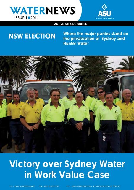 WaterNews Issue 1 2011 - ASU NSW