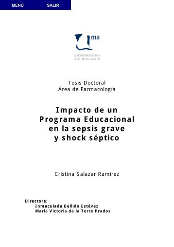 Impacto de un Programa Educacional en la sepsis grave y shock ...