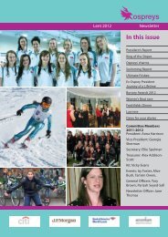 Ospreys Newsletter Lent 2012 - Cambridge University Sport