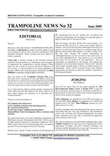 trampoline news 2 - Gillingham Jumpers Trampoline and Gymnastics