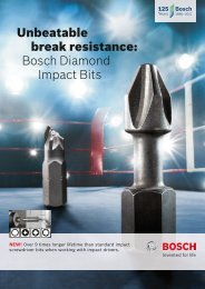Unbeatable break resistance: Bosch Diamond Impact Bits