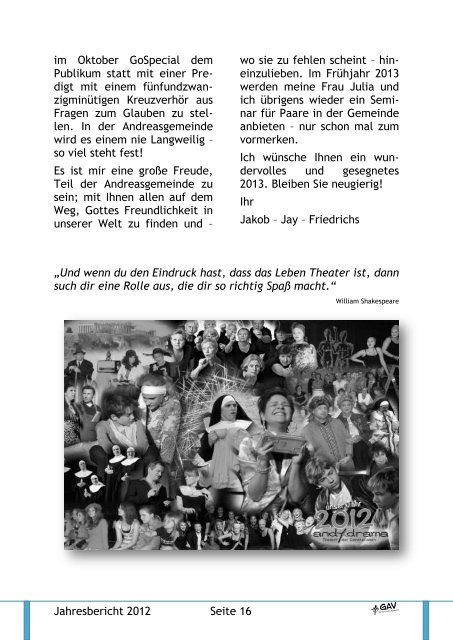 GAV-Jahresbericht - Andreasgemeinde NiederhÃ¶chstadt