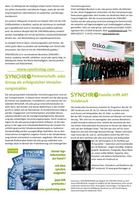 SYCHNROMAGAZIN 01 2014