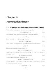 Perturbation theory - CRM2