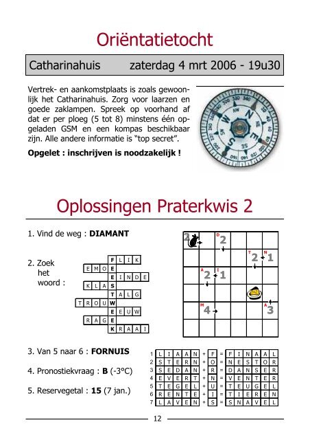 JAN-FEB - KWB Zoersel Sint-Antonius