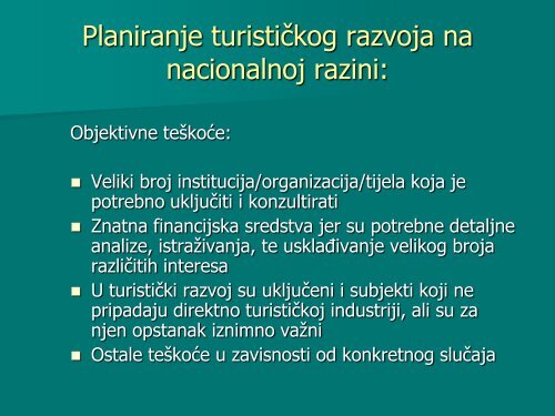 turizam kao svjetski fenomen â implikacije za planiranje ... - LUMENS