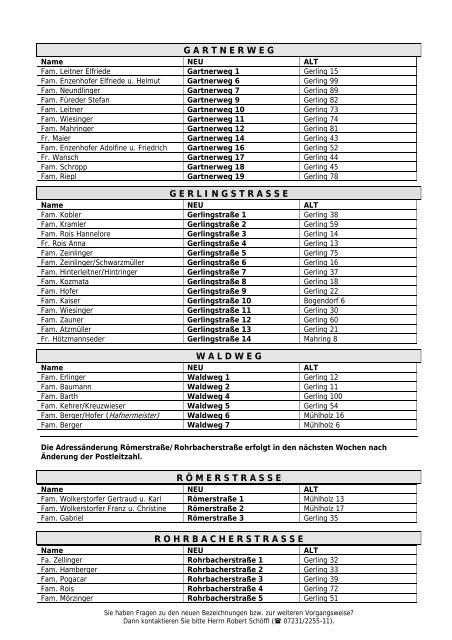 Neue Straßenbezeichnungen_1.Etappe (35 KB) - .PDF - Herzogsdorf