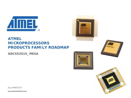 ATMEL Microprocessors Products Family Roadmap