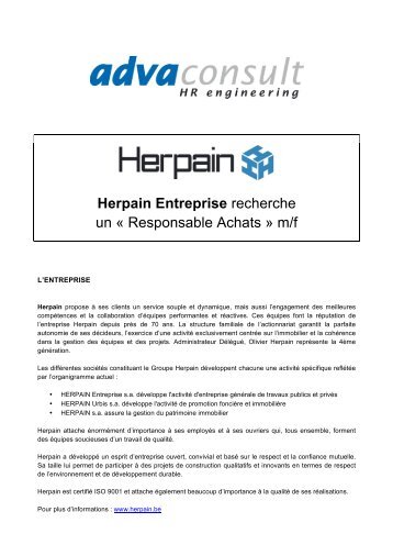 Herpain - Responsable Achats - Monroyaume.be