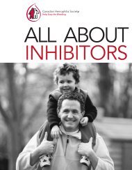 All About Inhibitors - SociÃ©tÃ© Canadienne de l'HÃ©mophilie