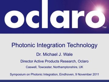 Photonic Integration Technology - JePPIX