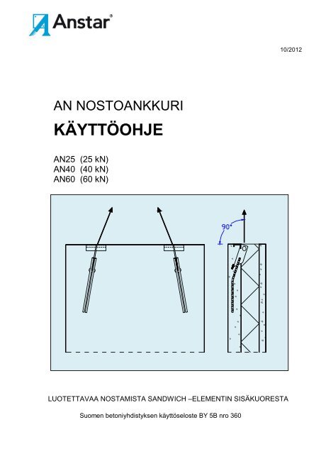 KÃYTTÃOHJE - Anstar