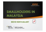 SMALLHOLDERS IN MALAYSIA