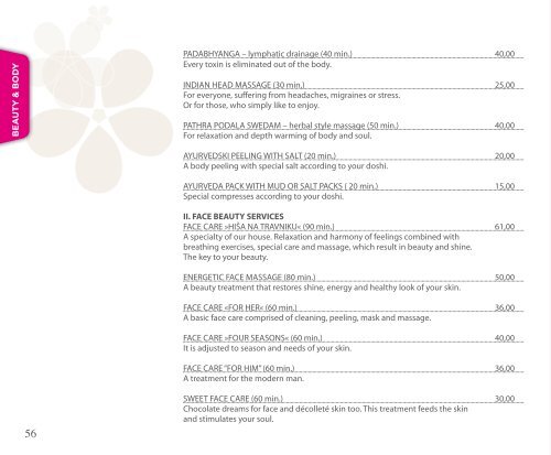 Price list 2011