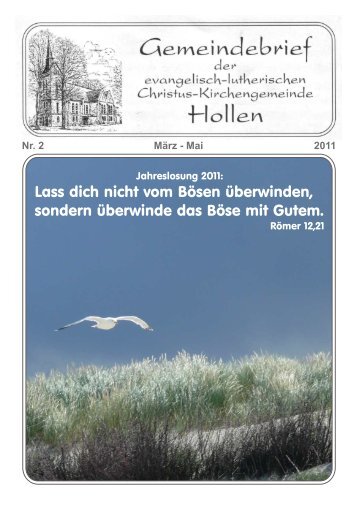 Gemeindebrief fÃ¼r MÃ¤rz - Mai 2011 - Christus-Kirche Hollen