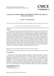 Analysis of non-connected piled raft foundations (NCPRF) with ...